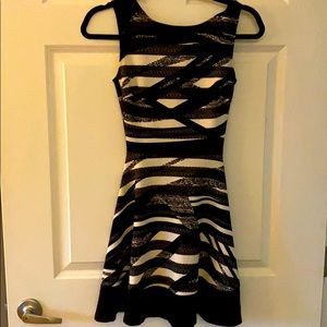 Black and white dress